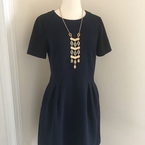 Madewell Gallerist Blue/Black Dress